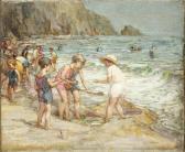 BILLINGHURST Alfred John Holding Back The Tide BILLINGHURST Alfred John Holding Back The Tide