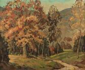 BILLINGS Henry Autumn Landscape BILLINGS Henry Autumn Landscape