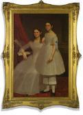 BILLINGS MOSES Two Young Sisters At The Pianoforte BILLINGS MOSES Two Young Sisters At The Pianoforte