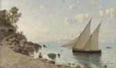 binyon edward Mediterranean Xebecs Off The Coast Of Capri binyon edward Mediterranean Xebecs Off The Coast Of Capri