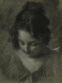 BIONDI Nicola Volto Di Giovane Donna BIONDI Nicola Volto Di Giovane Donna