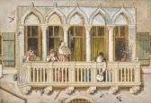 BIRKET FOSTER Myles A Balcony On The Grand Canal, Venice BIRKET FOSTER Myles A Balcony On The Grand Canal, Venice