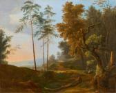 BISCHOFF Jakob Christoph Waldlandschaft Mit Personen BISCHOFF Jakob Christoph Waldlandschaft Mit Personen
