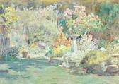 BISHOP M.A. A Garden Scene BISHOP M.A. A Garden Scene