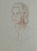 BISHOP Molly, Lady G. Scott Portrait Of Mrs. Hall BISHOP Molly, Lady G. Scott Portrait Of Mrs. Hall