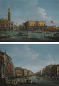 BISON Giuseppe Bernardino Venice, A View Of The Molo From The Bacino Di San Marco; Venice, A View Of The Grand Canal From The Palazzo Balbi Facing The Rialto Bridge With A Regatta BISON Giuseppe Bernardino Venice, A View Of The Molo From The Bacino Di San Marco; Venice, A View Of The Grand Canal From The Palazzo Balbi Facing The Rialto Bridge With A Regatta