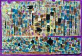 BISSIERE Roger „paysage Bleu (composition 318)“ BISSIERE Roger „paysage Bleu (composition 318)“