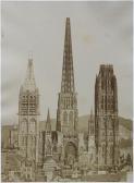 BISSON FRERES LOUIS & AUGUSTE Strasbourg Cathedral, West Facade, Side Portal BISSON FRERES LOUIS & AUGUSTE Strasbourg Cathedral, West Facade, Side Portal
