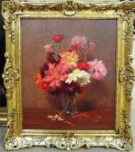BLACK Arthur John Still Life Of Dahlias BLACK Arthur John Still Life Of Dahlias