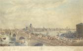 BLACK N. R. View Of London, Taken From Albion Place Blackfryars Bridge BLACK N. R. View Of London, Taken From Albion Place Blackfryars Bridge