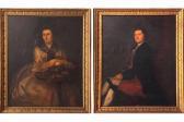 BLACKBURN Joseph Portrait Of Thomas Hooper And Wife Mary BLACKBURN Joseph Portrait Of Thomas Hooper And Wife Mary
