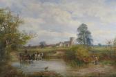 blackman warren A Village Scene By A Ford blackman warren A Village Scene By A Ford