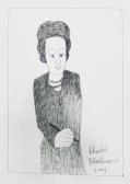 BLACKMAN Charles Sketch Of Judy Cassab BLACKMAN Charles Sketch Of Judy Cassab