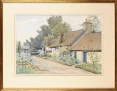 BLAKELOCK Clive Vermon "winchelsea" - The Main Street With Thatched Cottages BLAKELOCK Clive Vermon "winchelsea" - The Main Street With Thatched Cottages