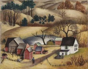Lucille Blanch - Landscape With A Farm Lucille Blanch - Landscape With A Farm