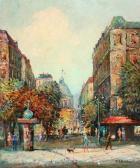 BLANCHARD Antoine Figures In A Cityscape BLANCHARD Antoine Figures In A Cityscape