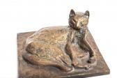 BLANCHARD Théophile Clément Chat Couché En Boule, Tête Dressée BLANCHARD Théophile Clément Chat Couché En Boule, Tête Dressée