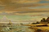 BLANCHE Christian Paesaggio Costiero Tra Helsinger E Kronborg BLANCHE Christian Paesaggio Costiero Tra Helsinger E Kronborg