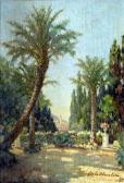 BLANCHETEE Mathilde Nice. Le Clocher Saint François Vu D'un Jardin De Carabacel. BLANCHETEE Mathilde Nice. Le Clocher Saint François Vu D'un Jardin De Carabacel.