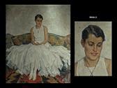BLANKE Wilhelm Portrait Einer Jungen Frau Im Weissen Ballkleid BLANKE Wilhelm Portrait Einer Jungen Frau Im Weissen Ballkleid