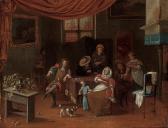 BLANKENBURG Richard Peasants Making Merry In An Interior BLANKENBURG Richard Peasants Making Merry In An Interior