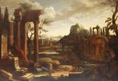 BLENDINGER Georg Paisaje Con Ruinas Clásicas BLENDINGER Georg Paisaje Con Ruinas Clásicas
