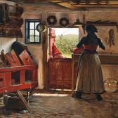 BLOCH Carl "et Bryggers". En Pige St�nker Vand Paa En Lille Dreng, Der Staar Udenfor D�ren Og R�kker Tunge, Refn�s.
BLOCH Carl "et Bryggers". En Pige St�nker Vand Paa En Lille Dreng, Der Staar Udenfor D�ren Og R�kker Tunge, Refn�s.