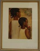 BLOCH Lucienne Two Girls BLOCH Lucienne Two Girls