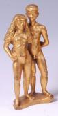 BLOMBERG Stig Figural Group Of A Nude Standing Young Couple BLOMBERG Stig Figural Group Of A Nude Standing Young Couple