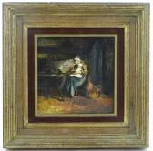 BLOMMERS Naar Interior Scene Woman And Child BLOMMERS Naar Interior Scene Woman And Child