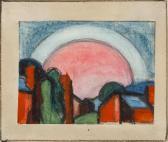BLUEMNER Oscar Florianus Landscape With Moon BLUEMNER Oscar Florianus Landscape With Moon