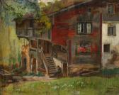 BLUM Hans Bauernhaus Im Sommer Von Wiesen Und Bäumen Umgebenes BLUM Hans Bauernhaus Im Sommer Von Wiesen Und Bäumen Umgebenes