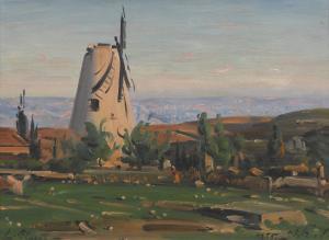 Ludwig Blum - The Windmill In Yemin Moshe