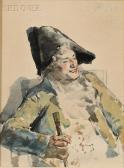 BLUM Robert Frederick Seated Gentleman In Costume BLUM Robert Frederick Seated Gentleman In Costume