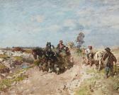 BOCHMANN von Gregor Landscape With A Hay Cart BOCHMANN von Gregor Landscape With A Hay Cart