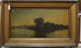 BODDINGTON E.H.B. Landscape With River And Punt BODDINGTON E.H.B. Landscape With River And Punt