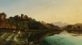 BODDINGTON Henry John Morning, Goodrich Castle On The Wye BODDINGTON Henry John Morning, Goodrich Castle On The Wye