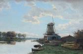 BODDIUS J Mill And Sawmill By A River BODDIUS J Mill And Sawmill By A River
