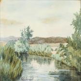 BODENHOFF Elise Summer Landscape With A Stream BODENHOFF Elise Summer Landscape With A Stream