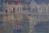 BODENMULLER Alphons Village Scene BODENMULLER Alphons Village Scene