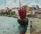 BODINI C. Scorcio Di Porto Con Barche BODINI C. Scorcio Di Porto Con Barche