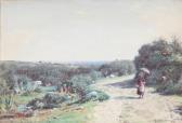 BODKIN Frederick A Woman Walking In The Sunshine BODKIN Frederick A Woman Walking In The Sunshine