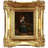 BOELLAARD Margaretha Cornelia Dutch Maid Making Bread BOELLAARD Margaretha Cornelia Dutch Maid Making Bread