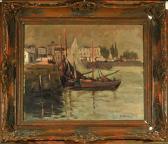 BOERSCHEL Fritz Segelboote Im Hafen BOERSCHEL Fritz Segelboote Im Hafen