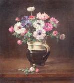 BOGAERTS Johannes Jacobus Maria Summerflowers In An Earthenware Jug BOGAERTS Johannes Jacobus Maria Summerflowers In An Earthenware Jug