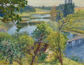 BOGDANOV-BELSKY Nikolai Petrovich Russische Frühlingslandschaft BOGDANOV-BELSKY Nikolai Petrovich Russische Frühlingslandschaft