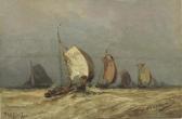 BOGOLJUBOFF Alexei Petrovich Sailboats On A Stormy Sea BOGOLJUBOFF Alexei Petrovich Sailboats On A Stormy Sea