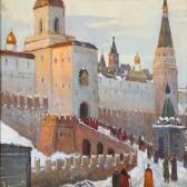 BOGOLJUBOV Boris Melitonovich Winter Day At The Kremlin In Moscow BOGOLJUBOV Boris Melitonovich Winter Day At The Kremlin In Moscow