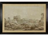 BOGUET Didier Nicolas Nicolas Didier Boguet Vue Du Colisée Et Vue De La Campagne Romaine. Paire De Dessins BOGUET Didier Nicolas Nicolas Didier Boguet Vue Du Colisée Et Vue De La Campagne Romaine. Paire De Dessins