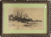BOHDE George W. Winter Scene BOHDE George W. Winter Scene